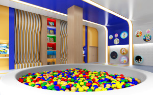Kids area, designed by Fadia Chaker