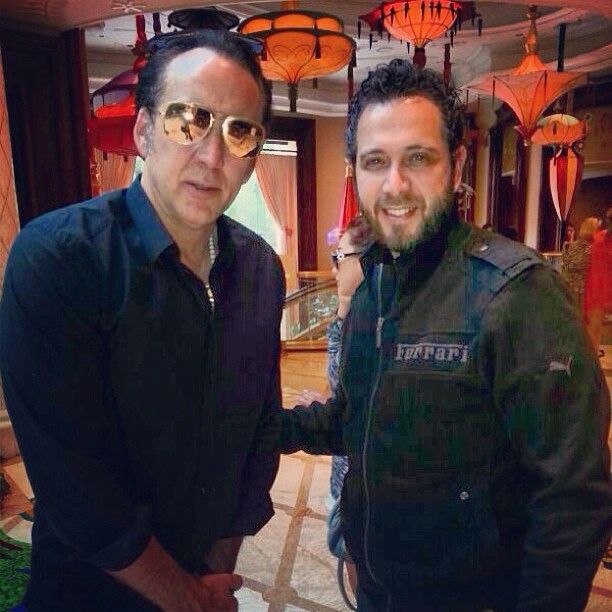 Nicolas Cage with Robert Khoury in Las Vegas