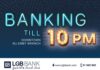 LGB BANK offers the Banking by Night service
