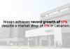Nissan Achieves record growth of 17% despite market drop of 11% in Lebanon